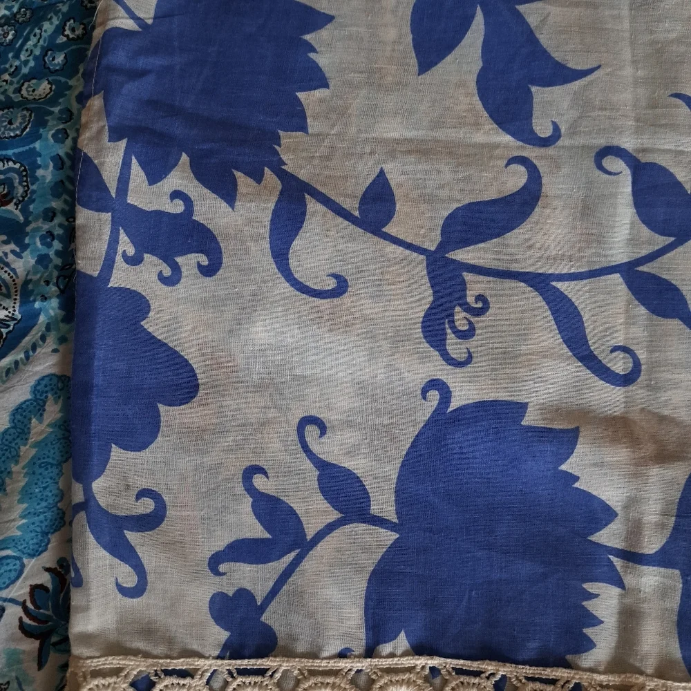 2 Pattern Cotton Infinity Scarf - Picture 9 of 16